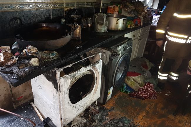 Burnt out washer dryer