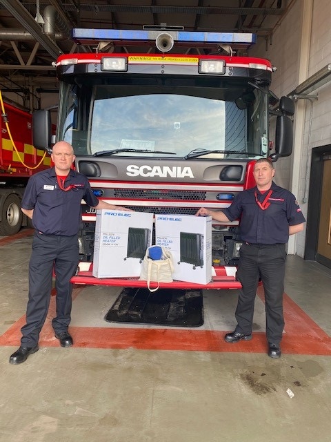 Staffordshire Fire and Rescue Service Prevent Delivery Leads Simon England (left) and Mark Downes